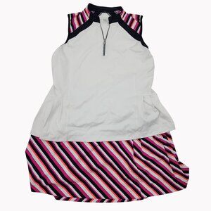 Tail Activewear Womens Golf Tennis Set L Skort side pleat Top 2-Piece